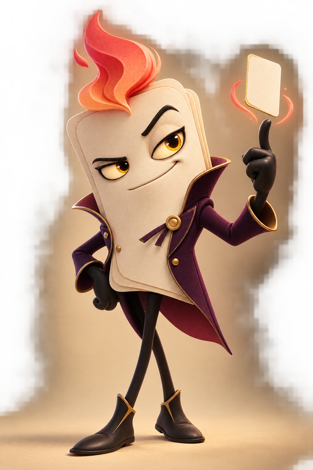 The unnamed living-ad creative director character